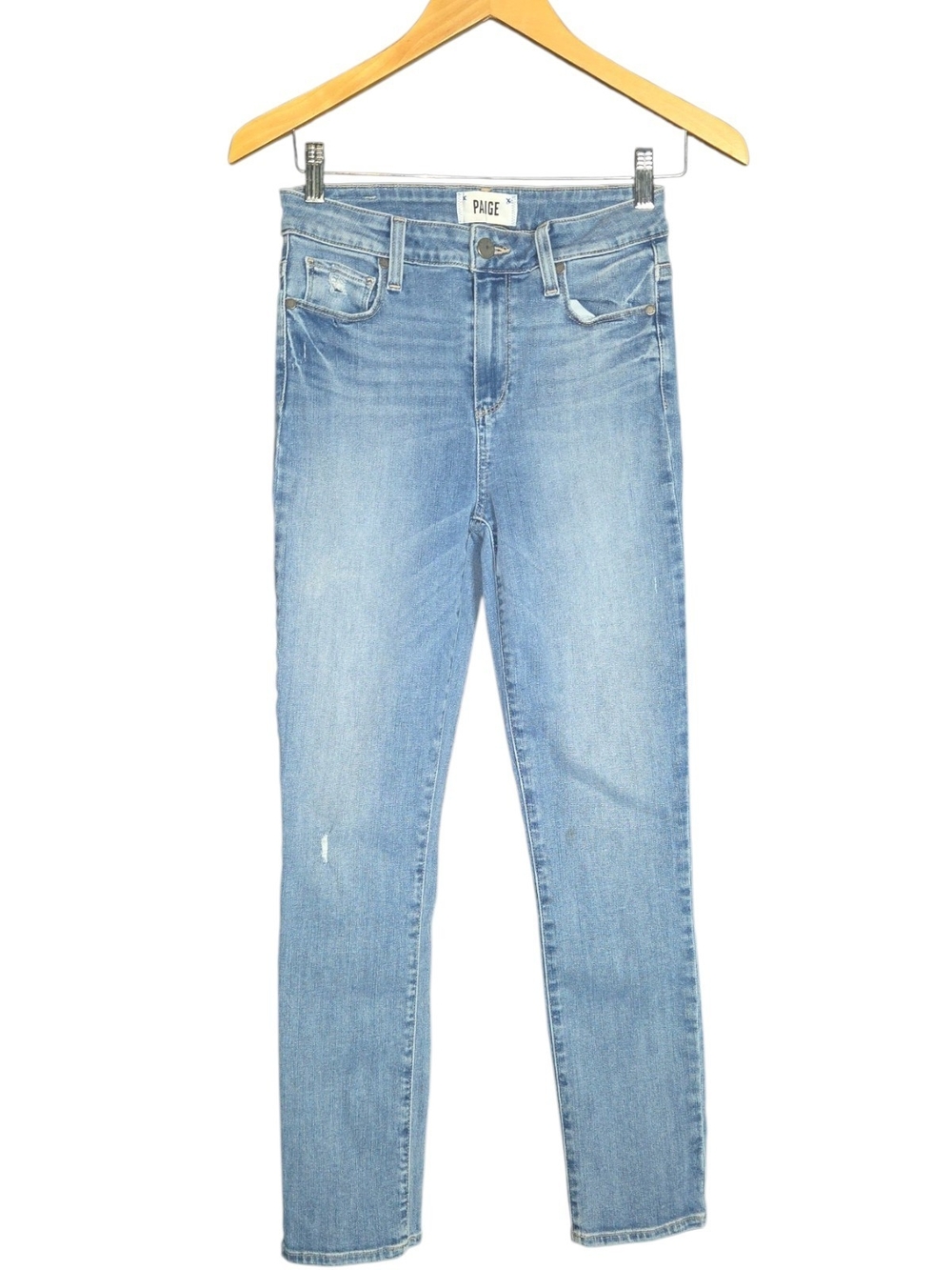 PAIGE Women’s Light Wash High-Rise Skinny Jeans